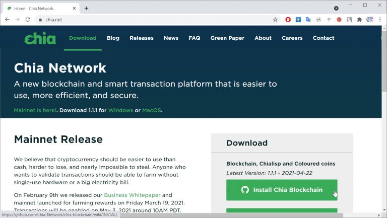 chia blockchain windows 7