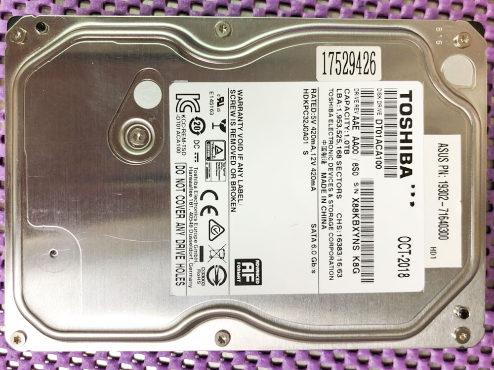 Toshiba DT01ACA100 1TB OSSLab
