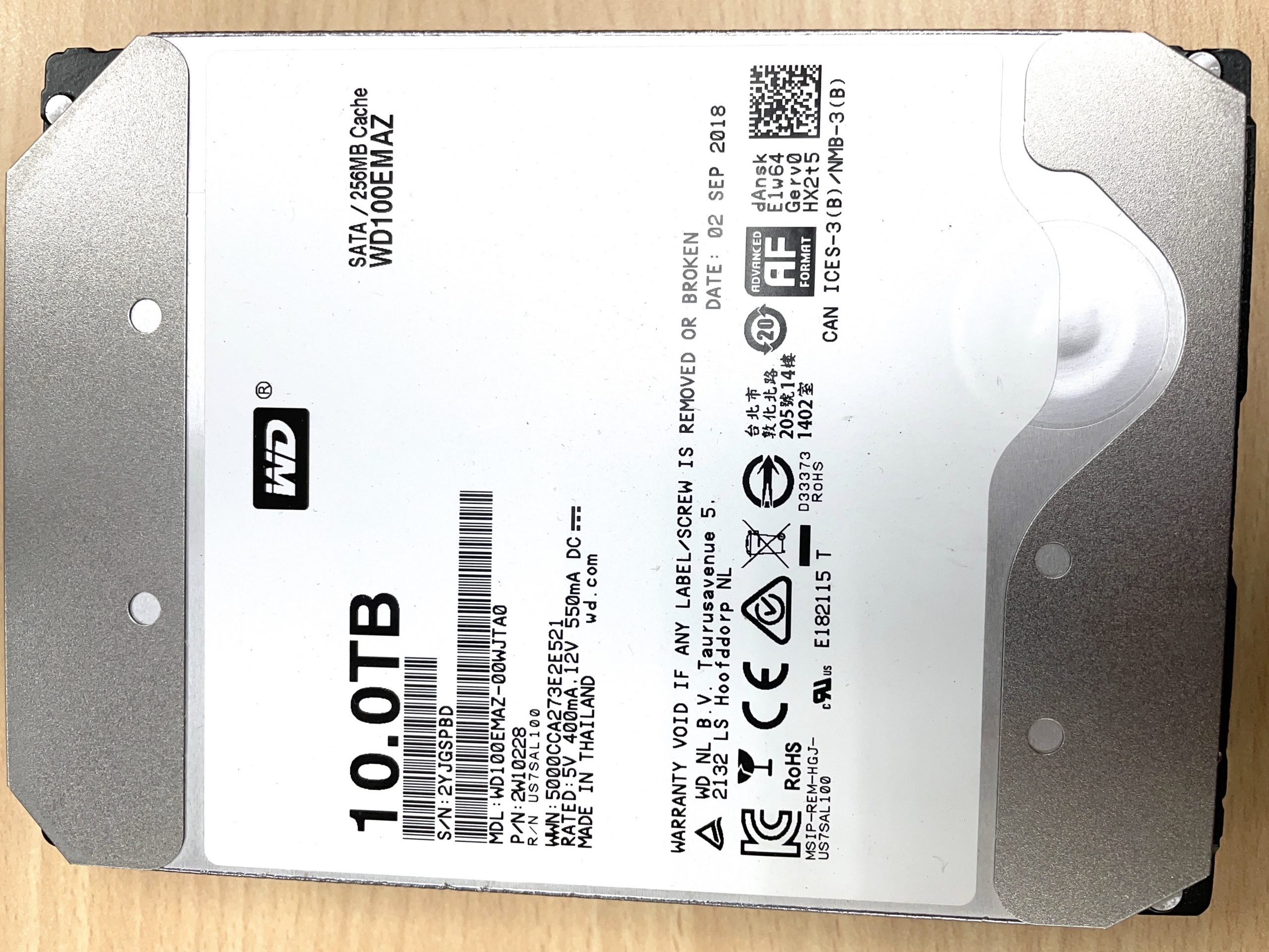 WD WD100EMAZ 10TB