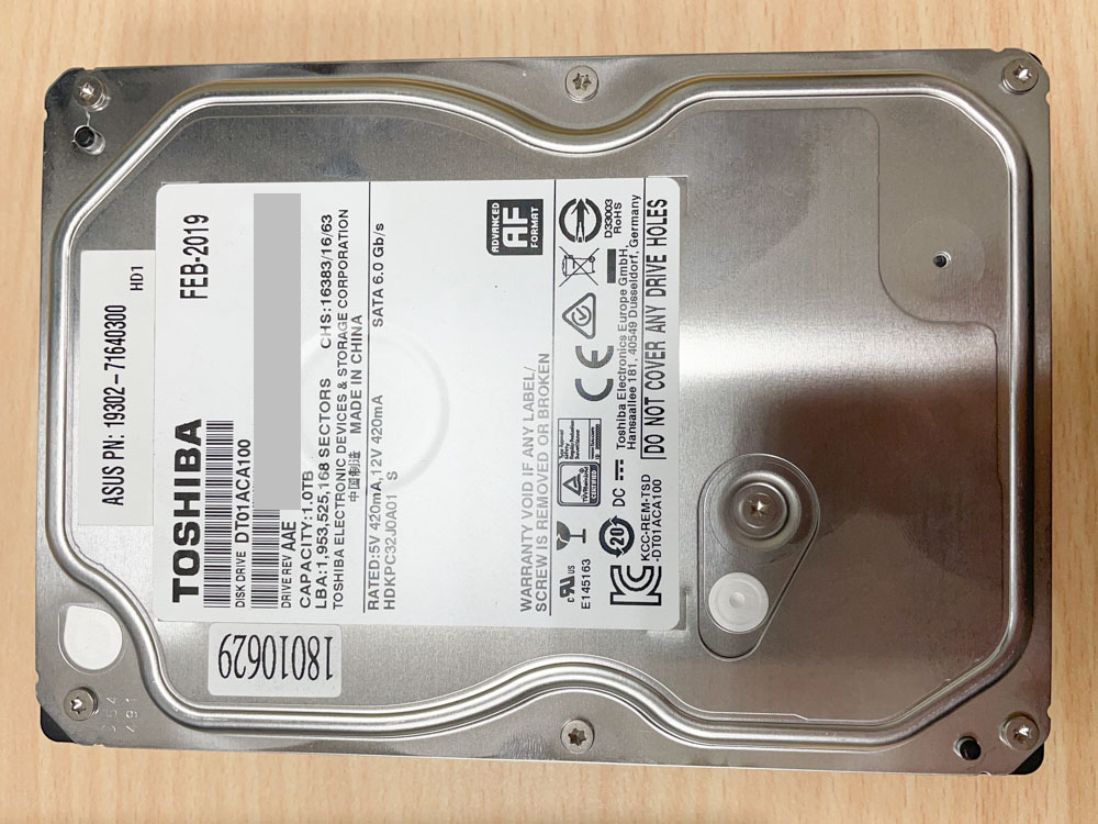 Toshiba DT01ACA100 1TB HDD OSSLab