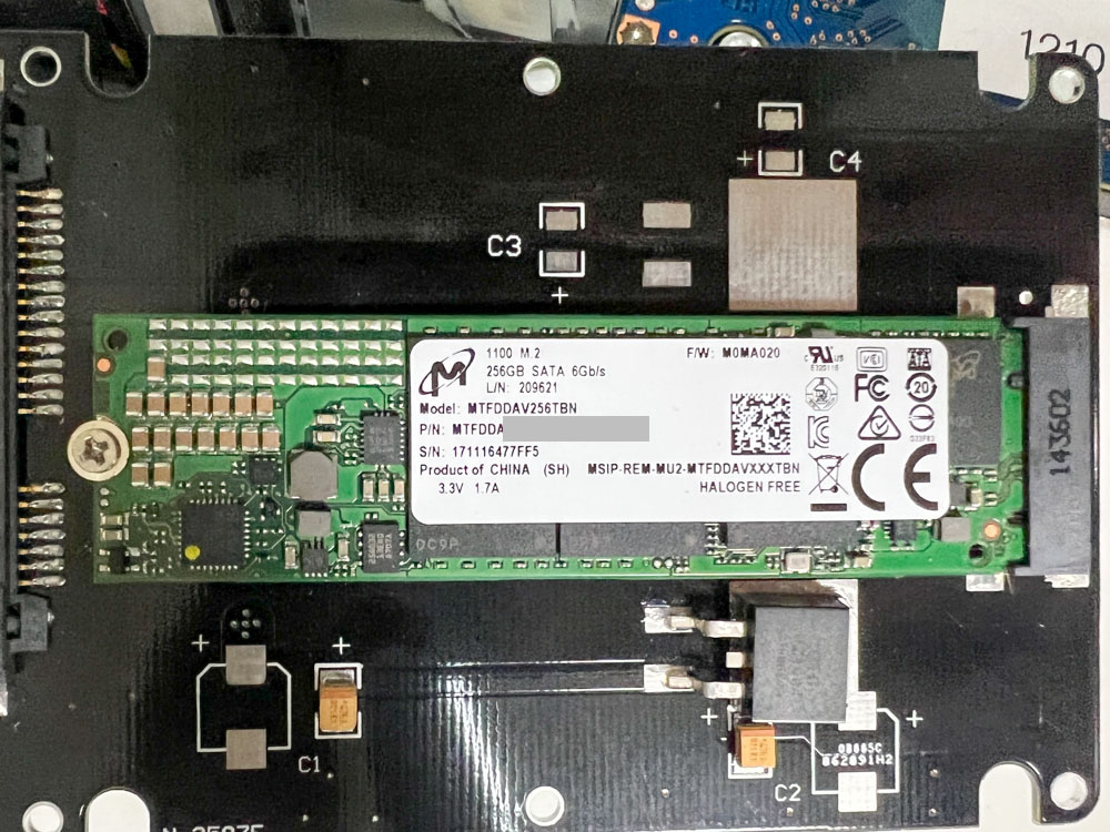 Micron MTFDDAV256TBN M.2 256G SSD