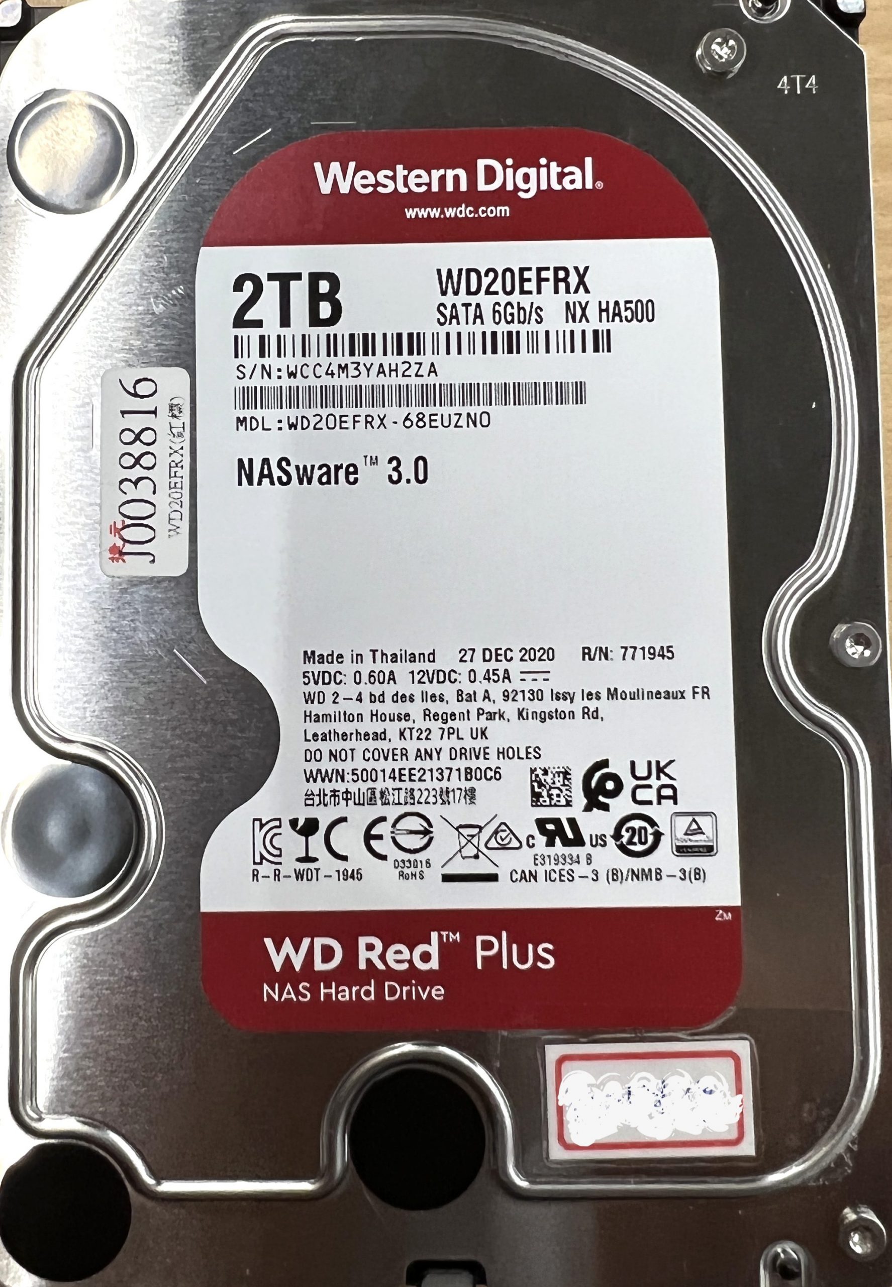 WD WD20EFRX 2TB