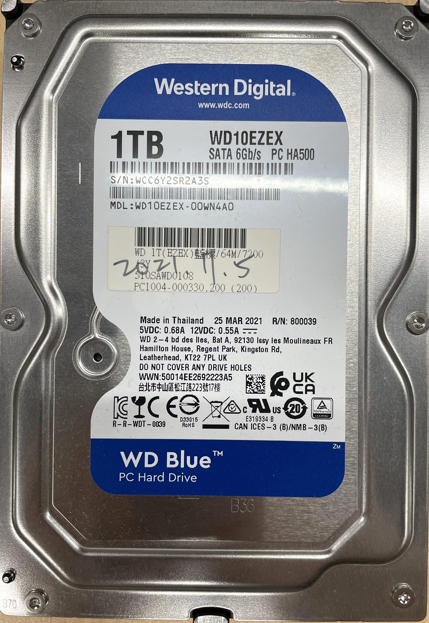 WD WD10EZEX 1TB