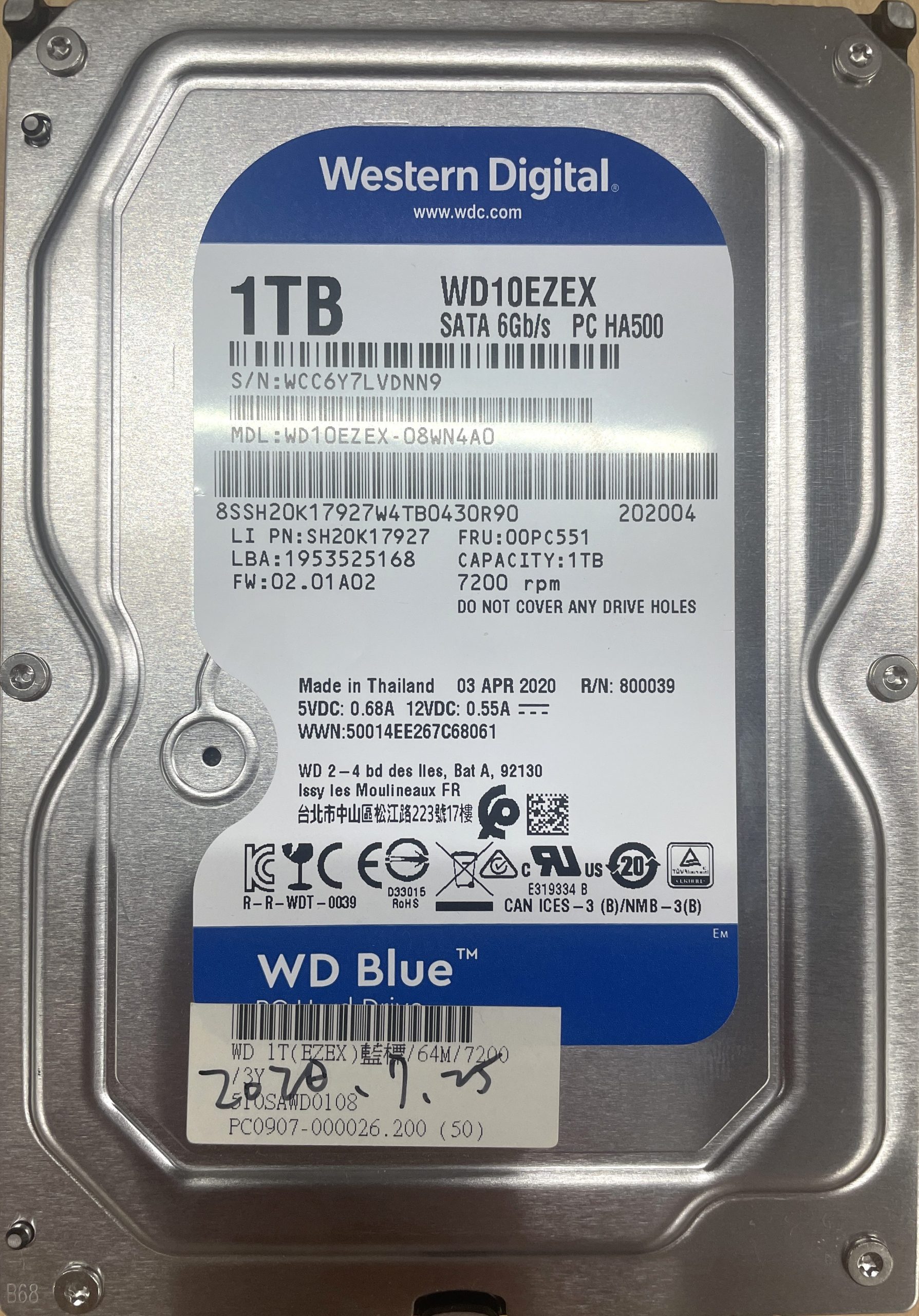 WD WD10EZEX 1TB