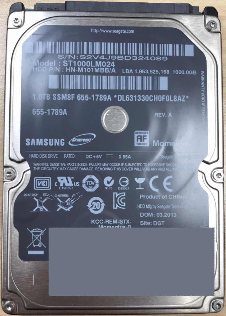 Samsung ST1000LM024 1TB