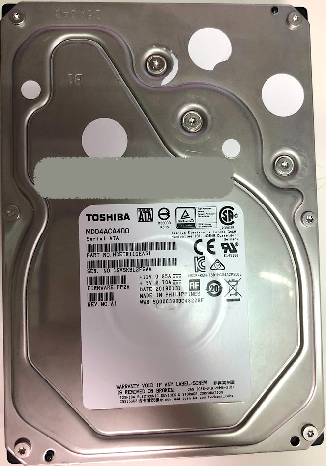 Toshiba MD04ACA400 4TB
