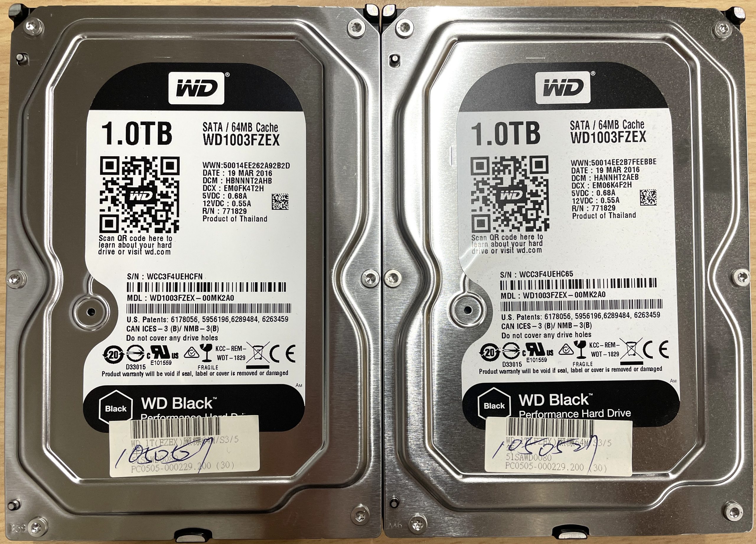 WD WD1003FDEX 1TB*2 RAID1