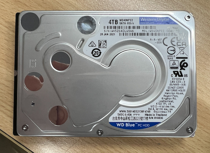 WD40NPZZ 4TB 硬碟資料救援