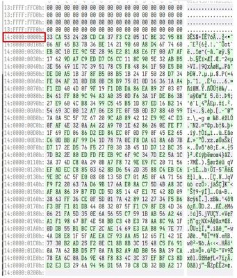 圖 10. 正確對齊解密 blob